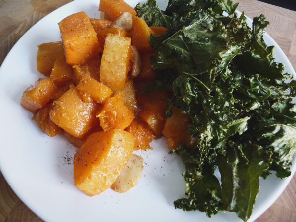 butternut squash & kale