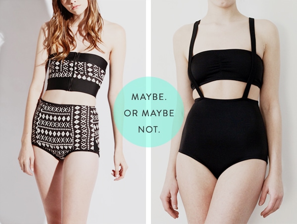 I like these swimsuits. But let's be real, it's not like I'd actually wear  them. Or would I?