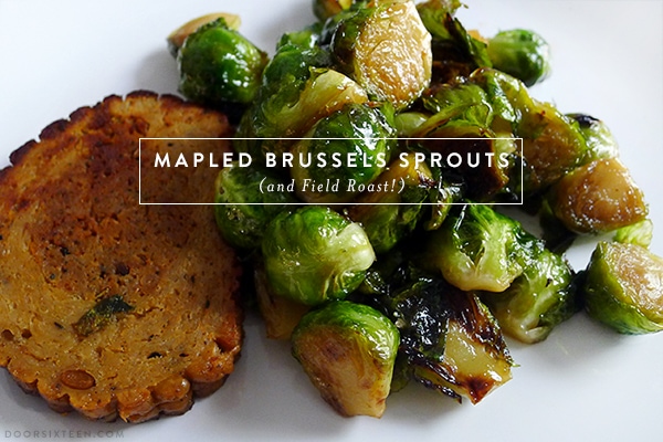 Celebration Roast with Brussels sprouts