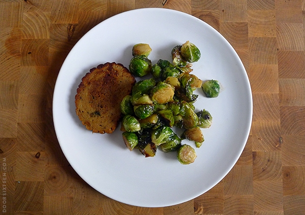Celebration Roast with Brussels sprouts