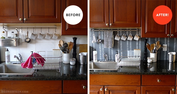 backsplash before & after