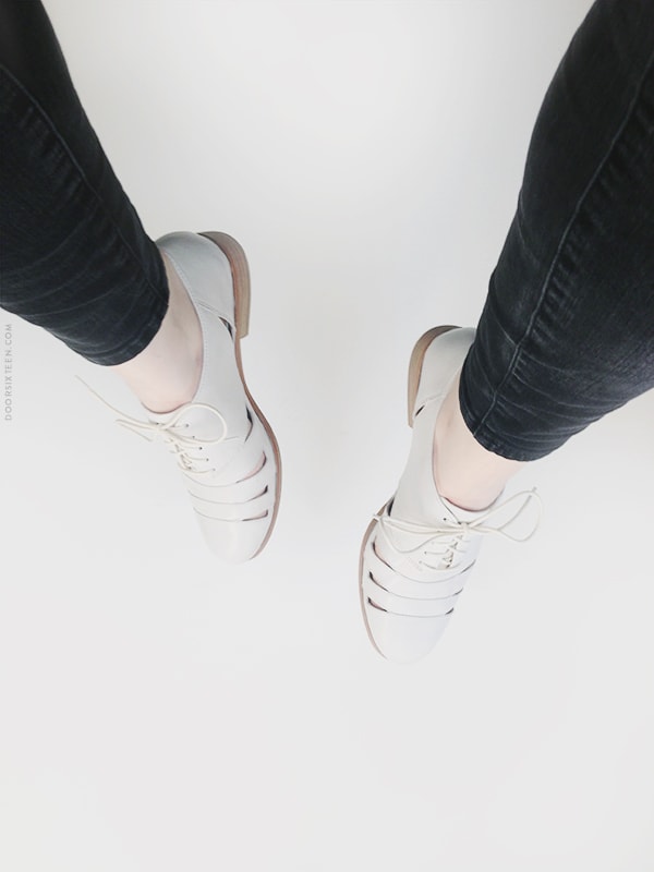 White shoes! | Door Sixteen