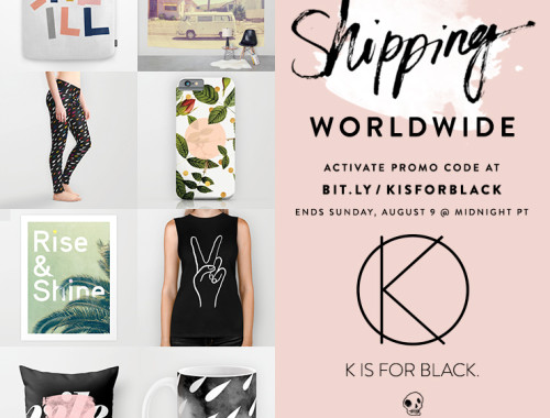 K IS FOR BLACK free shipping - doorsixteen.com