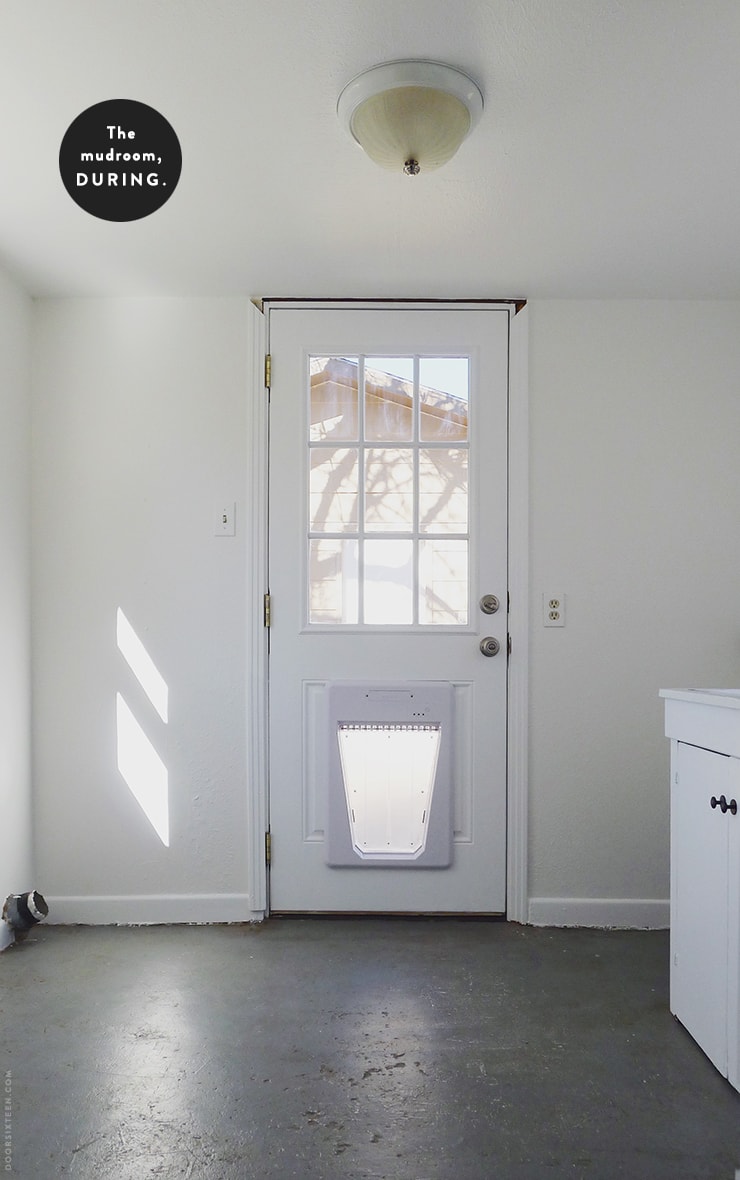 Mudroom makeover - doorsixteen.com