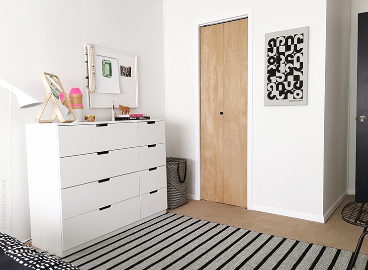 IKEA bedroom makeover - doorsixteen.com