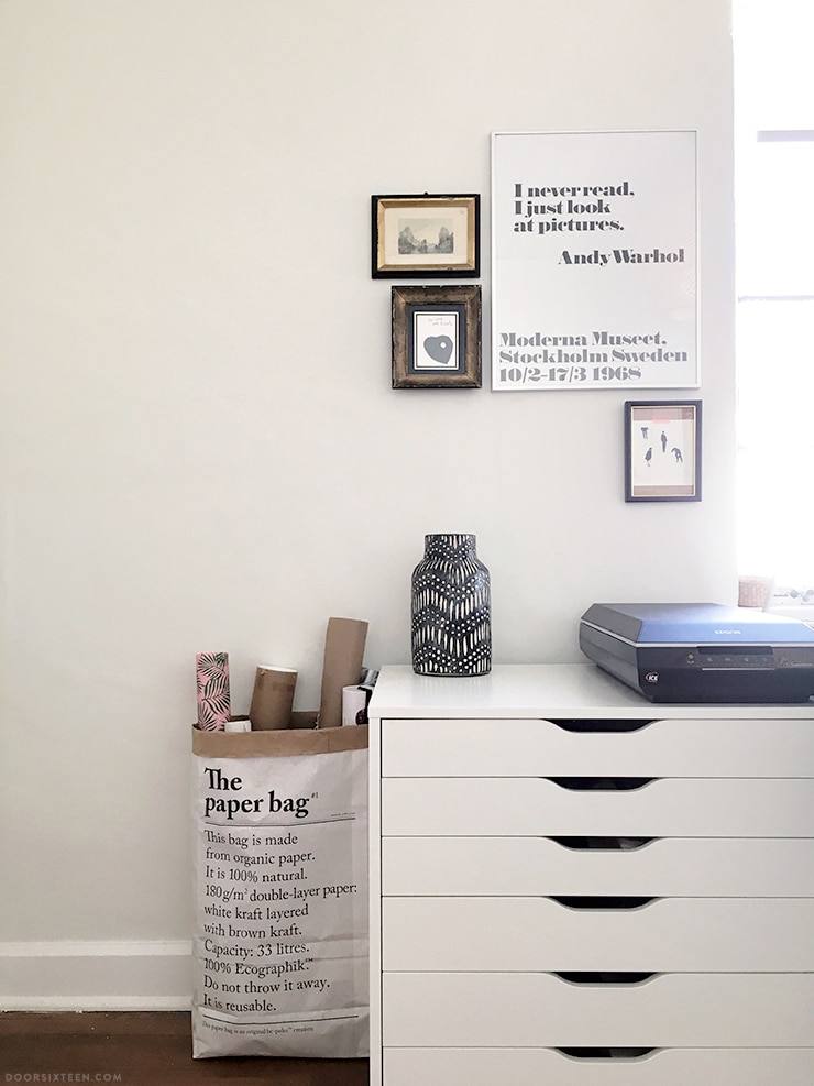 IKEA office makeover - doorsixteen.com