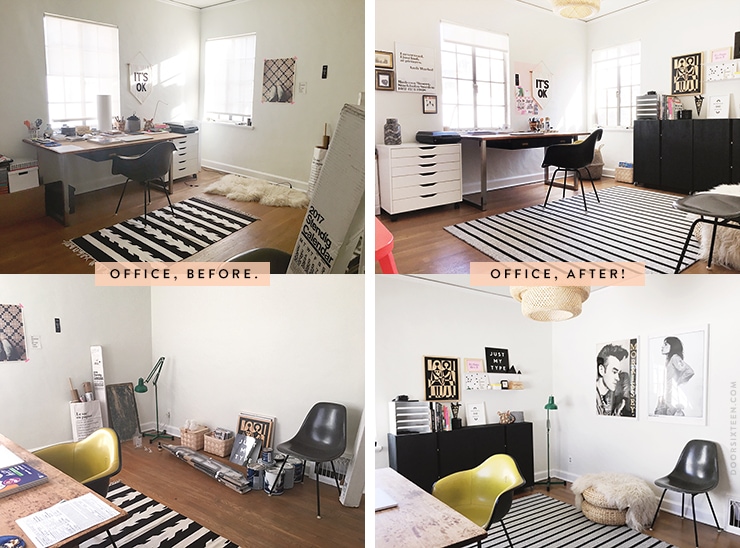 IKEA office makeover - doorsixteen.com