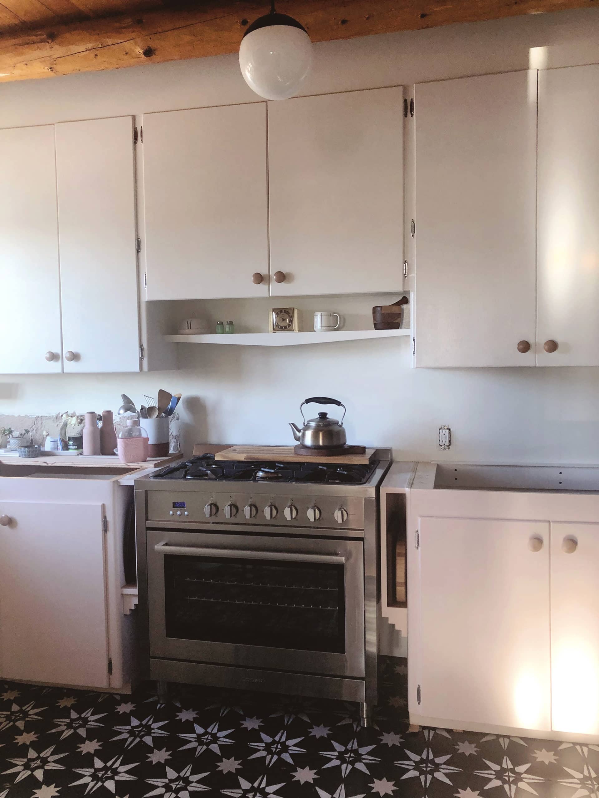 kitchen before countertop installation