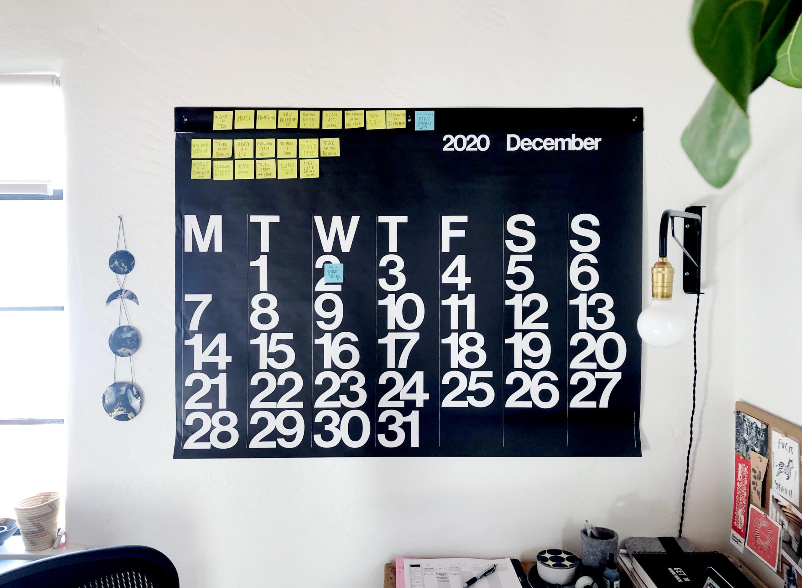 Stendig calendar, December 2020 - doorsixteen.com