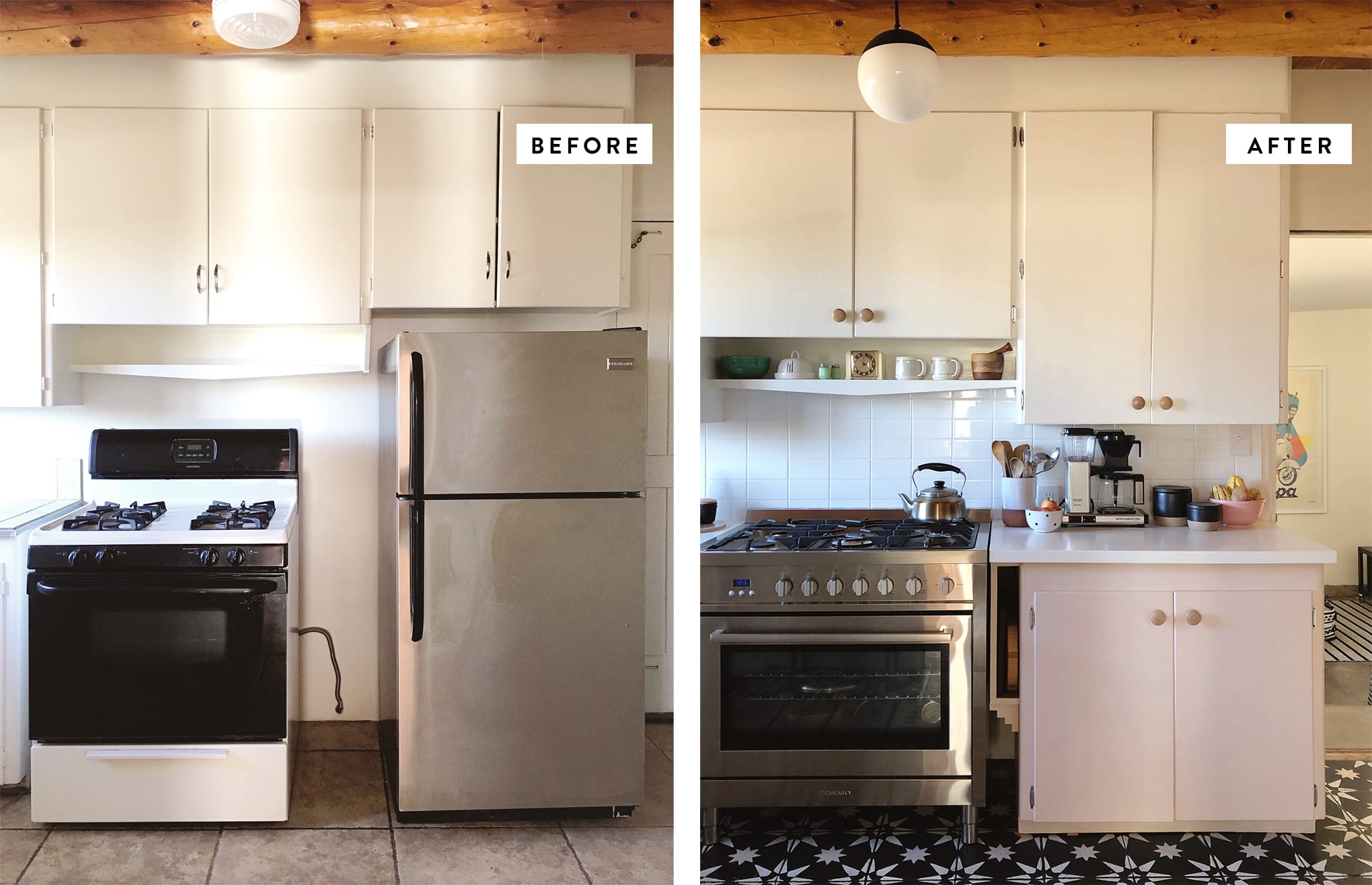 Santa Fe kitchen renovation BEFORE + AFTER